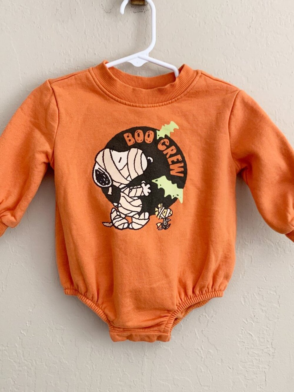 Peanuts Halloween Bubble Romper / Sweatshirt • 6-12 Months